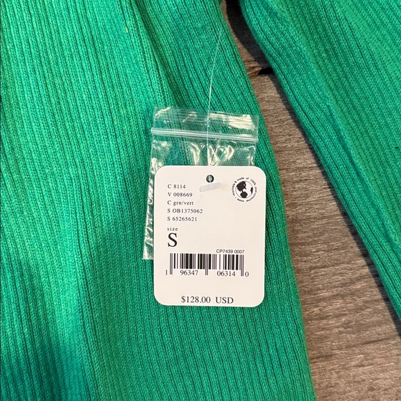 Free People Green Button-Up Women's Sweater - Picture 3 of 4